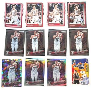 2025 Panini Brittney Griner WNBA 12 Card Lot Prizm Ice Silver Crunch Time